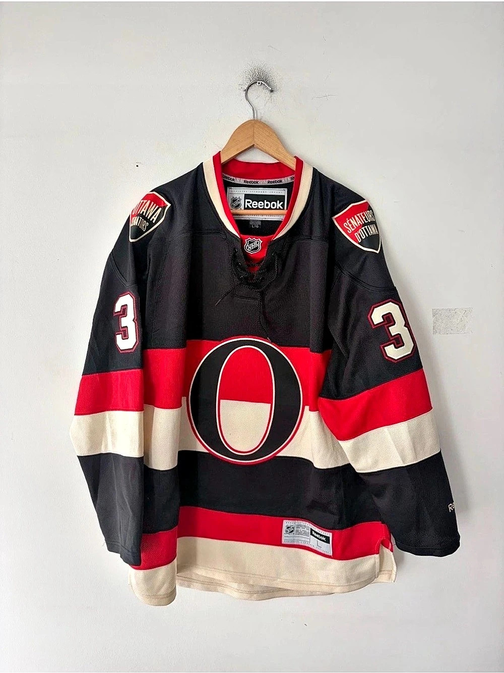 Vintage Reebok Ottawa Senators Jakob Silfverberg Jersey Size L